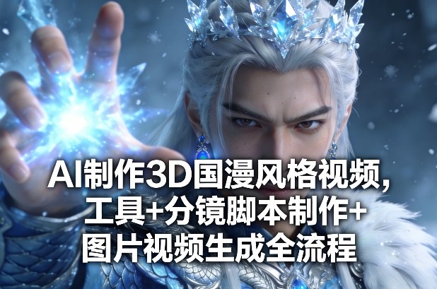 AI制作3D国漫风格视频,工具+分镜脚本制作+图片视频生成全流程 - 严选资源大全