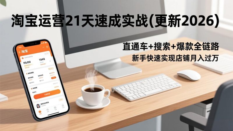 淘宝运营21天速成实战(更新2026 - 严选资源大全 - 严选资源大全