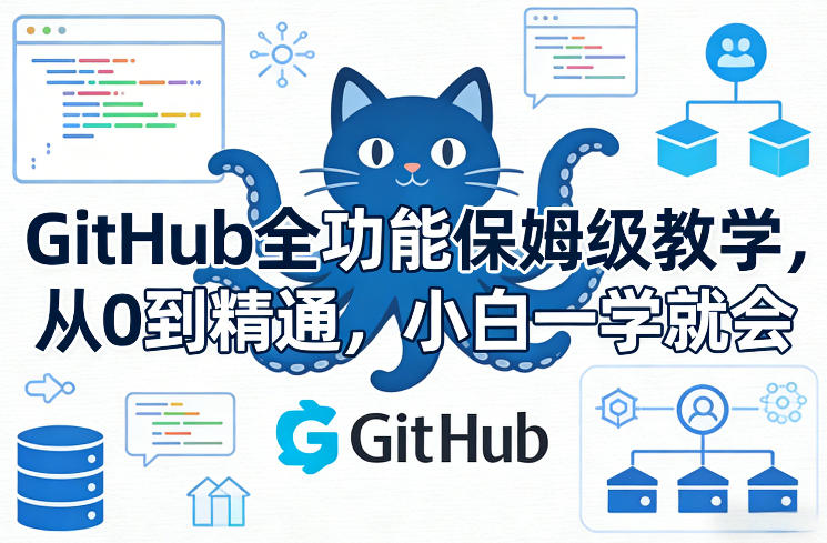 GitHub全功能保姆级教学,从0到精通,小白一学就会 - 严选资源大全