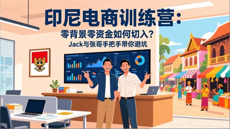 印尼电商训练营：零背景零资金如何切入？Jack与张哥手把手带你避坑 - 严选资源大全 - 严选资源大全