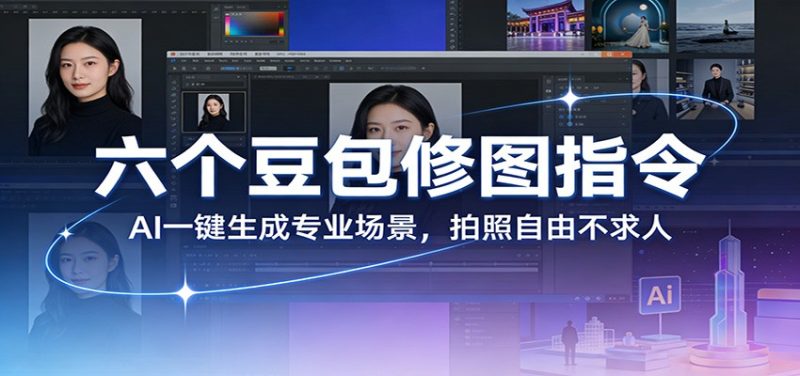 六个豆包修图指令：AI 一键生成专业场景，拍照自由不求人 - 严选资源大全 - 严选资源大全