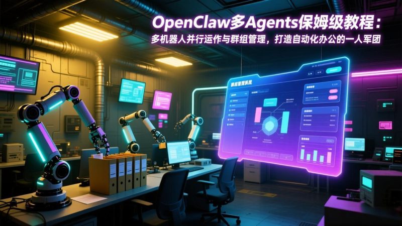 OpenClaw多Agents保姆级教程:多机器人并行运作与群组管理,打造自动化办公的一人军团 - 严选资源大全 - 严选资源大全