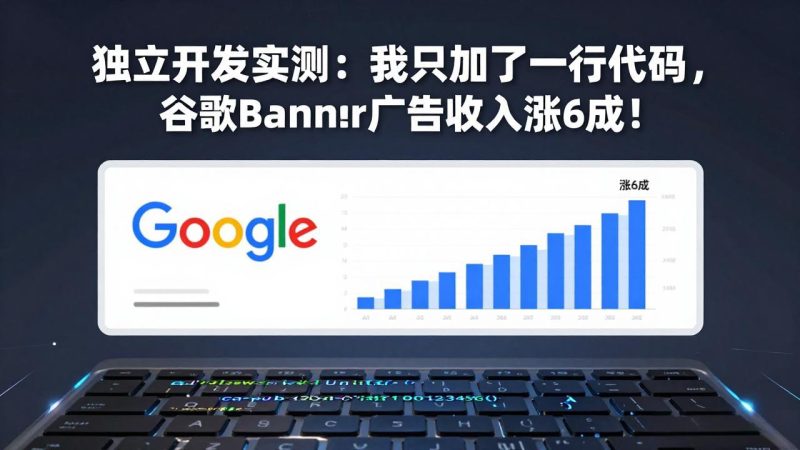 付费文章：独立开发实测：我只加了一行代码，谷歌Banner广告收入涨6成！ - 严选资源大全 - 严选资源大全