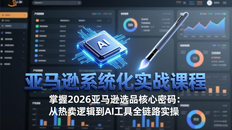 亚马逊系统化实战课-更新3月：2026最新选品方法论，从热卖原因分析到AI作图，提升选品成功率 - 严选资源大全 - 严选资源大全