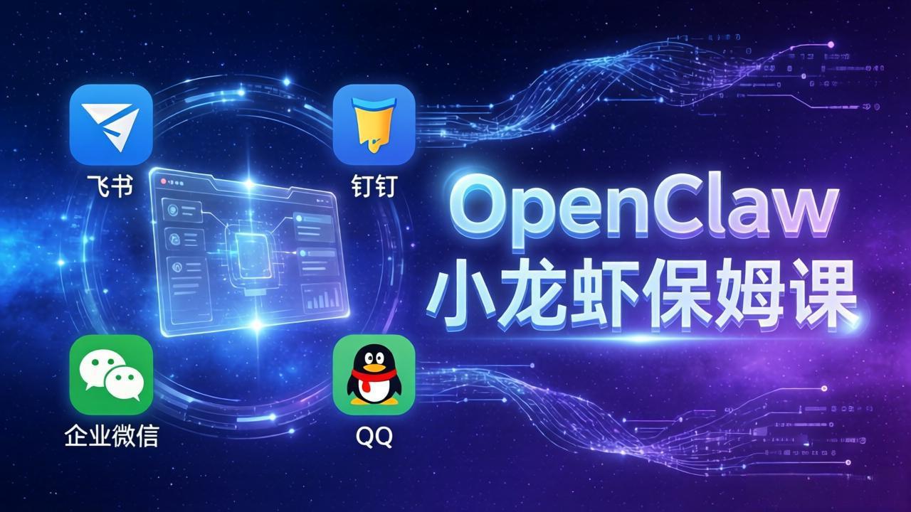 OpenClaw小龙虾保姆课： Windows/macOS/Linux/Docker全系统安装，飞书+钉钉+企业微信+QQ 全接入 - 严选资源大全