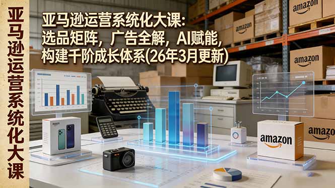 亚马逊运营系统化大课：选品矩阵，广告全解，AI赋能，构建千阶成长体系(26年3月更新 - 严选资源大全