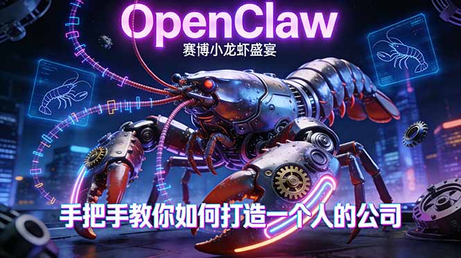 OpenClaw，小龙虾-从产品到爆款的成长之路，手把手教你如何打造一个人的公司 - 严选资源大全