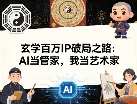 玄学百万IP破局之路：AI当管家，我当艺术家 - 严选资源大全