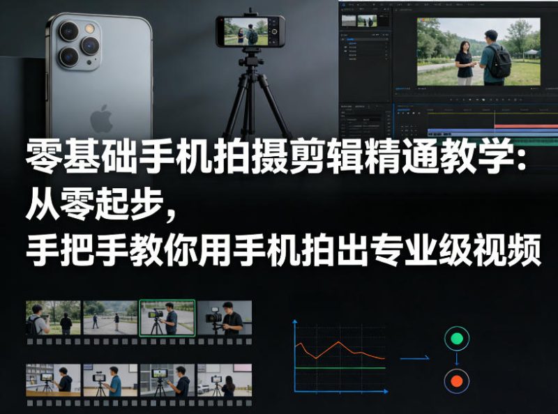 零基础手机拍摄剪辑精通教学：从零起步，手把手教你用手机拍出专业级视频 - 严选资源大全 - 严选资源大全