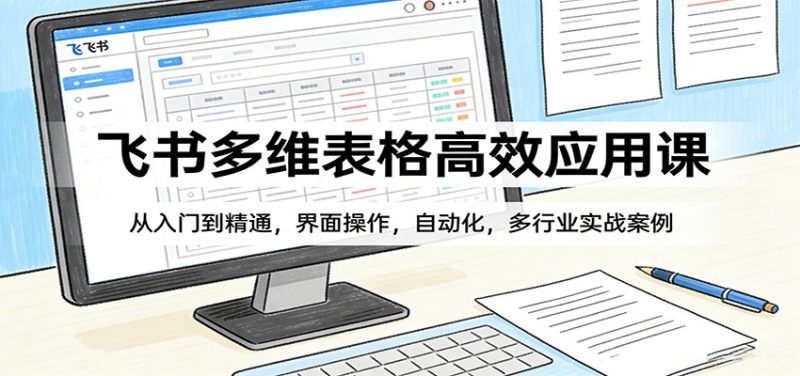 飞书多维表格高效应用课:从入门到精通,界面操作,自动化,多行业实战案例 - 严选资源大全 - 严选资源大全