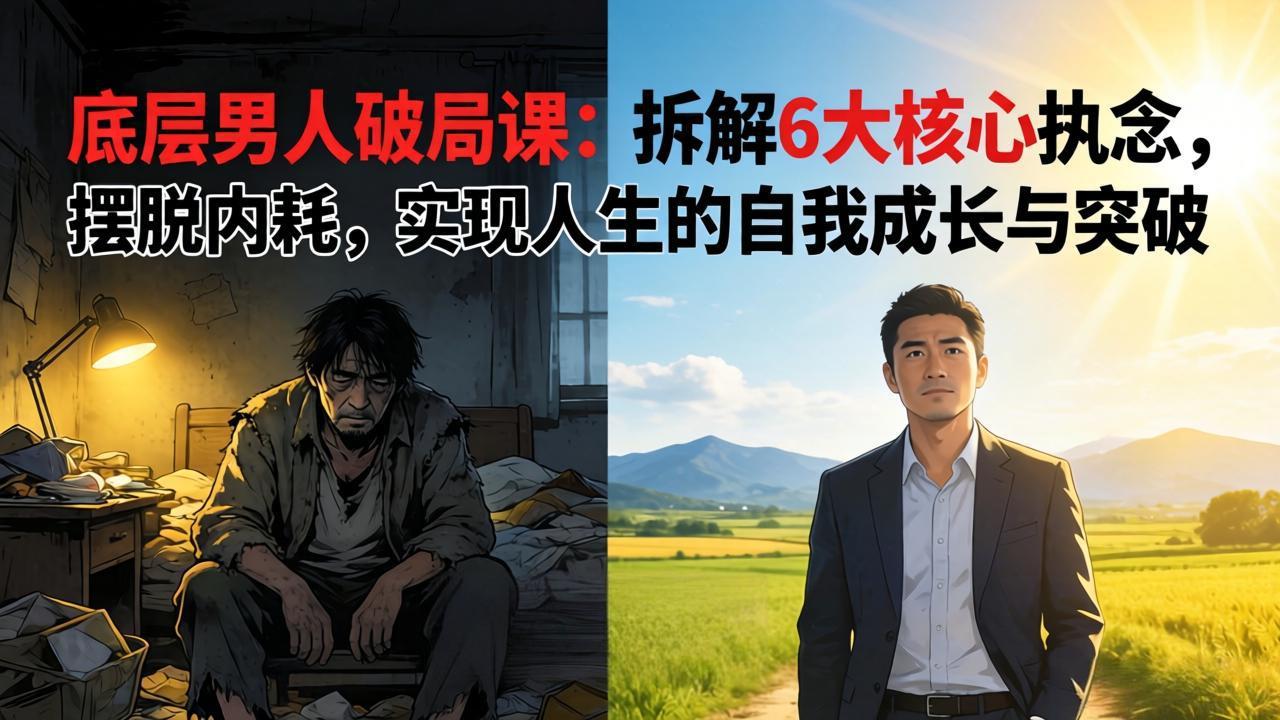 付费文章:底层男人破局课:拆解 6 大核心执念,摆脱内耗,实现人生的自我成长与突破 - 严选资源大全