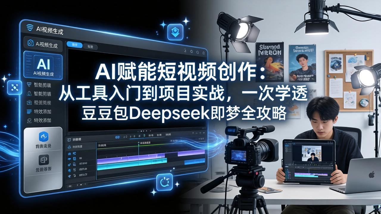 AI赋能短视频创作：从工具入门到项目实战，一次学透豆包Deepseek即梦全攻略 - 严选资源大全
