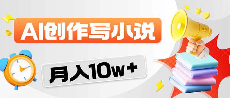 2026风口项目AI写小说 轻松实现月入10w+ - 严选资源大全