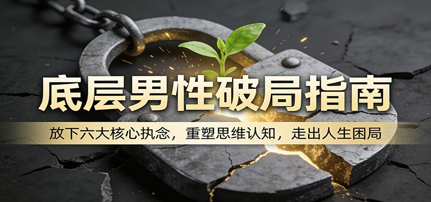 底层男性破局指南：放下六大核心执念，重塑思维认知，走出人生困局 - 严选资源大全