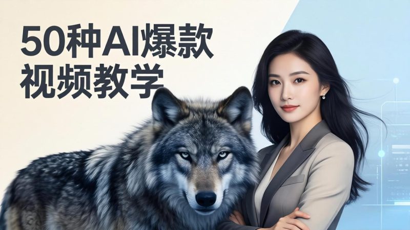 50种AI爆款视频教学:影视级古诗词+治愈萌宠+山海经蛟龙,高阶宝典商业落地 - 严选资源大全 - 严选资源大全