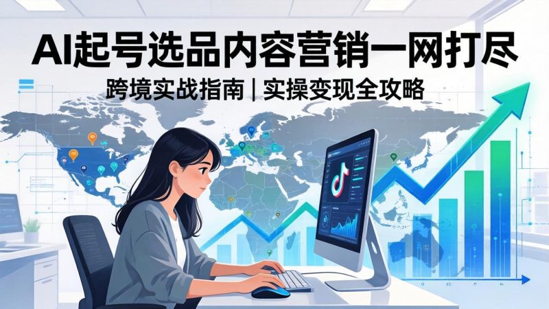 2026 TikTok 跨境AI实操：从零基础到变现全流程，AI起号选品内容营销一网打尽 - 严选资源大全 - 严选资源大全