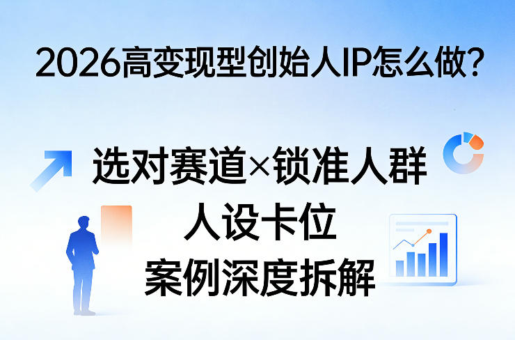 2026高变现型创始人IP怎么做？选对赛道×锁准人群×人设卡位×案例深度拆解 - 严选资源大全