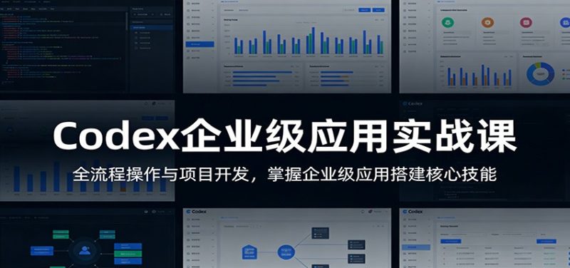 Codex企业级应用实战课：全流程操作与项目开发，掌握企业级应用搭建核心技能 - 严选资源大全 - 严选资源大全