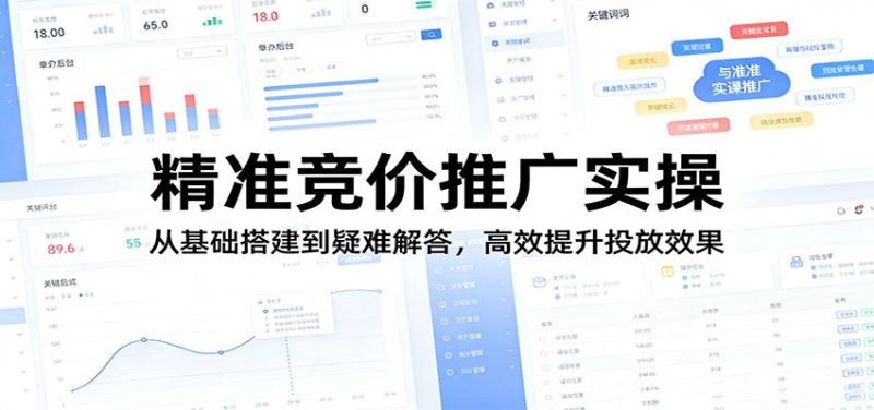 精准竞价推广实操：从基础搭建到疑难解答，高效提升投放效果 - 严选资源大全 - 严选资源大全