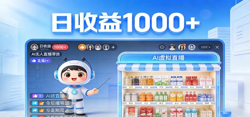 不用露脸不用说话，24小时自动卖货赚钱，全天自动直播，收益看得见 - 严选资源大全 - 严选资源大全