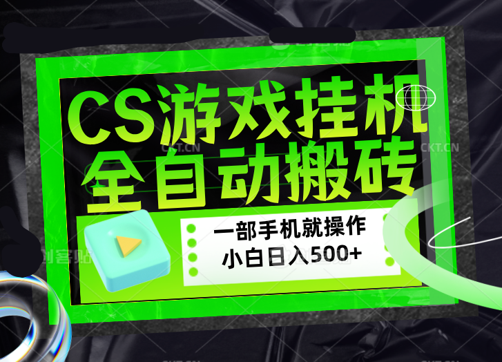 CSGO游戏挂机捡漏搬砖，超稳定的项目，带领1000+小白实现日入500+，数据可视频验证 - 严选资源大全