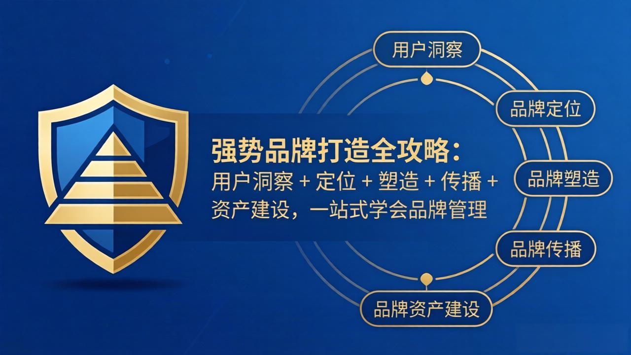 强势品牌打造全攻略:用户洞察 + 定位 + 塑造 + 传播 + 资产建设,一站式学会品牌管理 - 严选资源大全