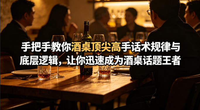 付费文章:手把手教你酒桌顶尖高手话术规律与底层逻辑,让你迅速成为酒桌话题王者(二十年全网独家经验分享) - 严选资源大全