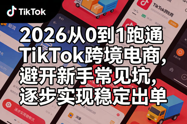 2026从0到1跑通TikTok跨境电商，避开新手常见坑，逐步实现稳定出单(更新0414) - 严选资源大全