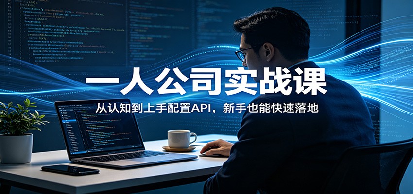 一人公司实战课：从认知到上手配置API，新手也能快速落地 - 严选资源大全
