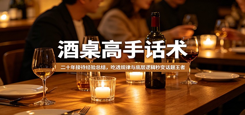 酒桌高手话术：二十年接待经验总结，吃透规律与底层逻辑秒变话题王者 - 严选资源大全