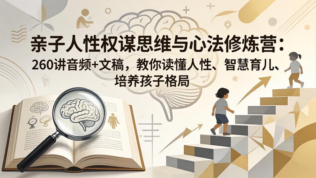 亲子人性权谋思维与心法修炼营：260讲音频+文稿，教你读懂人性、智慧育儿、培养孩子格局 - 严选资源大全
