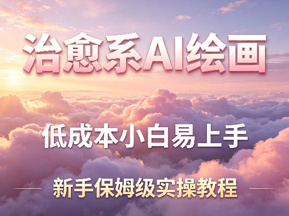 治愈系AI绘画提示词项目，低成本小白易上手，每天10分钟，新手保姆级实操教程 - 严选资源大全
