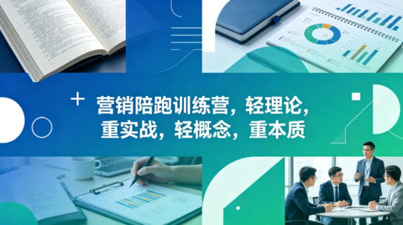 老A营销陪跑训练营，轻理论，重实战，轻概念，重本质(更新2026年4月) - 严选资源大全 - 严选资源大全