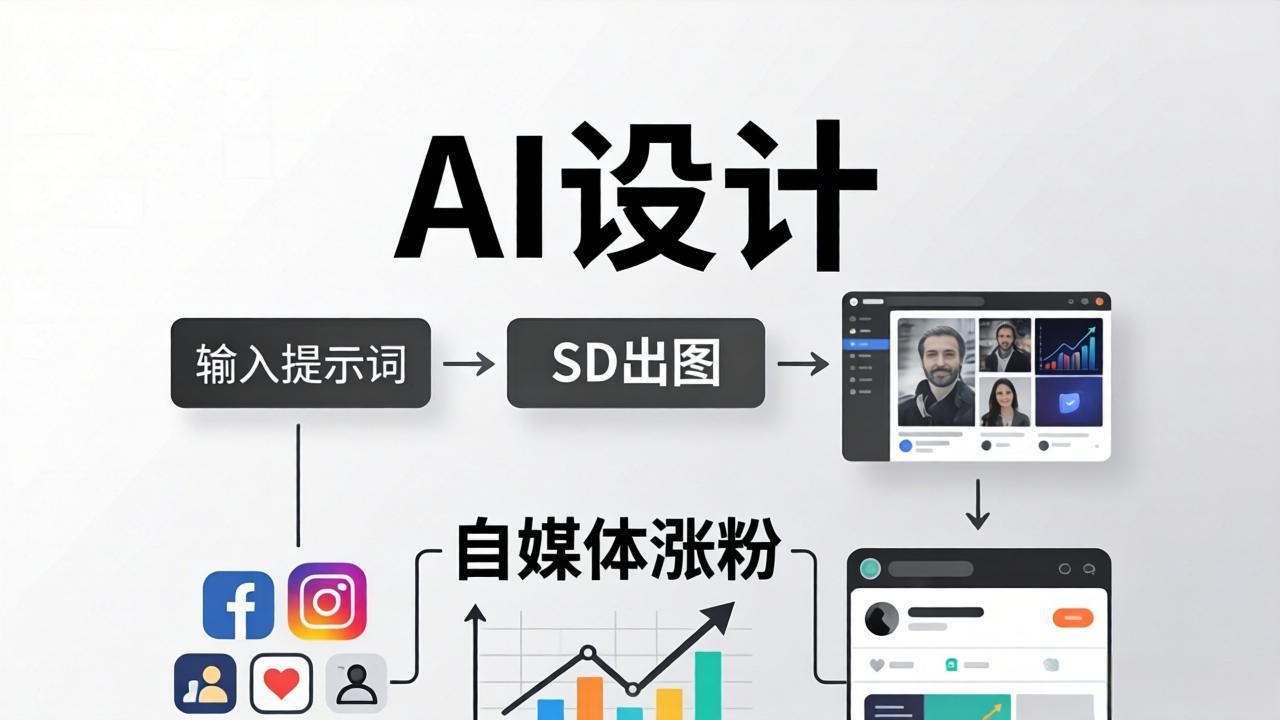 人人都是AI设计师：SD出图+自媒体涨粉一站教学，告别图文素材焦虑，AI设计让你轻松避开内卷 - 严选资源大全