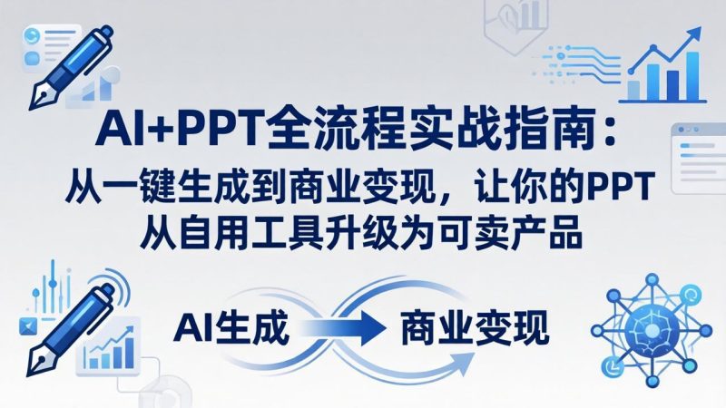 AI+PPT全流程实战指南-更新4月21：从一键生成到商业变现，让你的PPT从自用工具升级为可卖产品 - 严选资源大全 - 严选资源大全
