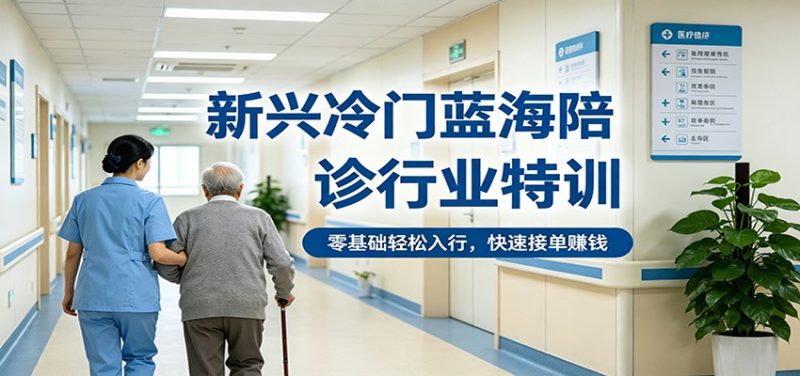 新兴冷门蓝海陪诊行业特训，零基础轻松入行，快速接单赚钱 - 严选资源大全 - 严选资源大全