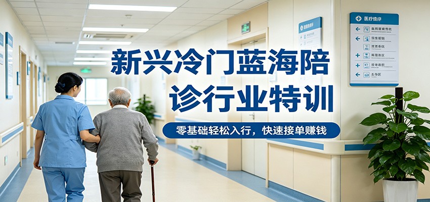 新兴冷门蓝海陪诊行业特训，零基础轻松入行，快速接单赚钱 - 严选资源大全