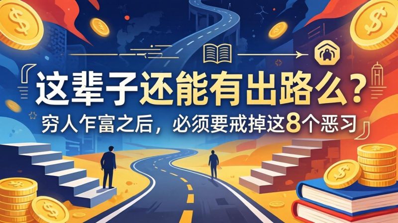 关于人生两篇付费文章【这辈子还能有出路么？】【穷人乍富之后，必须要戒掉这8个恶习】 - 严选资源大全 - 严选资源大全