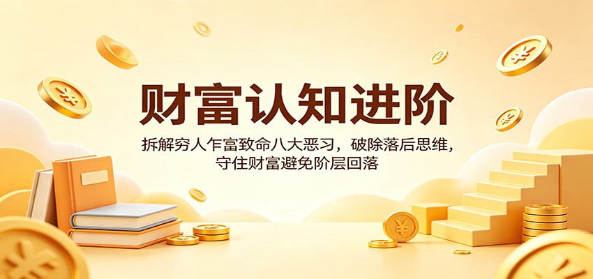 财富认知进阶：拆解穷人乍富致命八大恶习，破除落后思维，守住财富避免阶层回落 - 严选资源大全