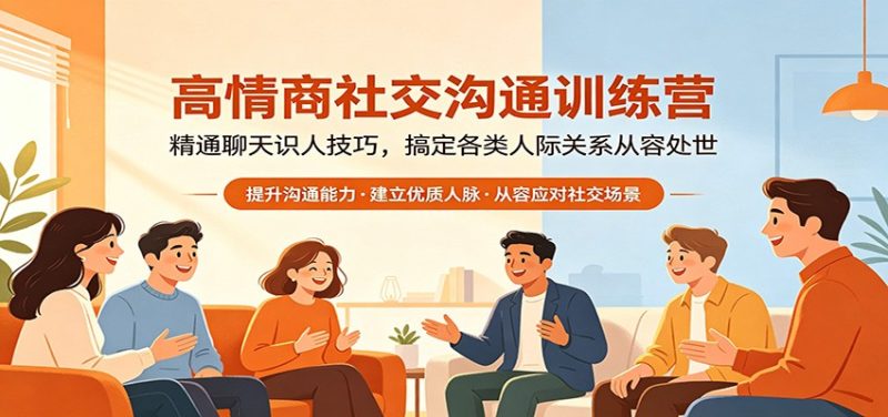高情商社交沟通训练营：精通聊天识人技巧，搞定各类人际关系从容处世 - 严选资源大全 - 严选资源大全