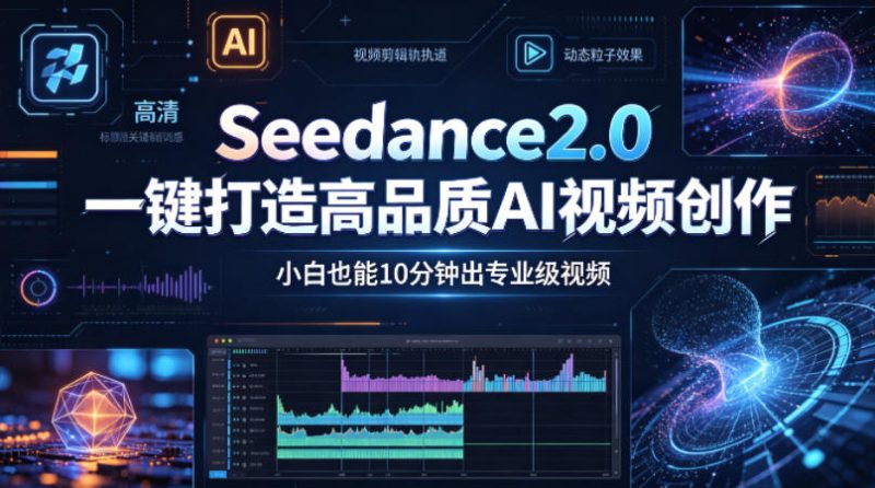 Seedance2.0一键打造高品质AI视频创作，小白也能10分钟出专业级视频 - 严选资源大全 - 严选资源大全