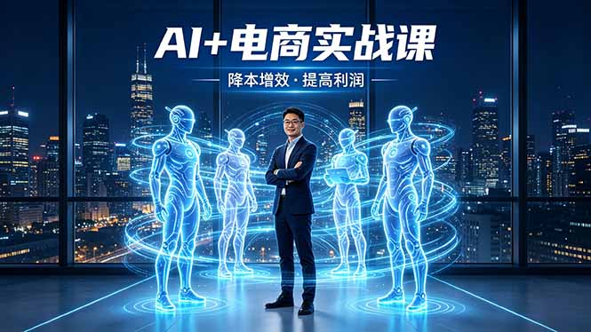 AI+电商实战课，1人+N个AI 智能体，把SOP变AI员工，实现降本增效提高利润 - 严选资源大全