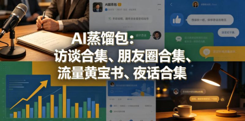 AI蒸馏包：访谈合集、朋友圈合集、流量黄宝书、夜话合集【文档】 - 严选资源大全 - 严选资源大全
