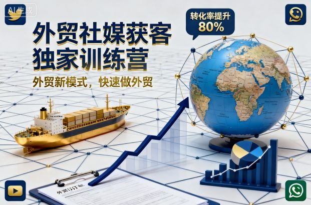 外贸社媒获客独家训练营，外贸新模式，快速做外贸(更新26年4月) - 严选资源大全