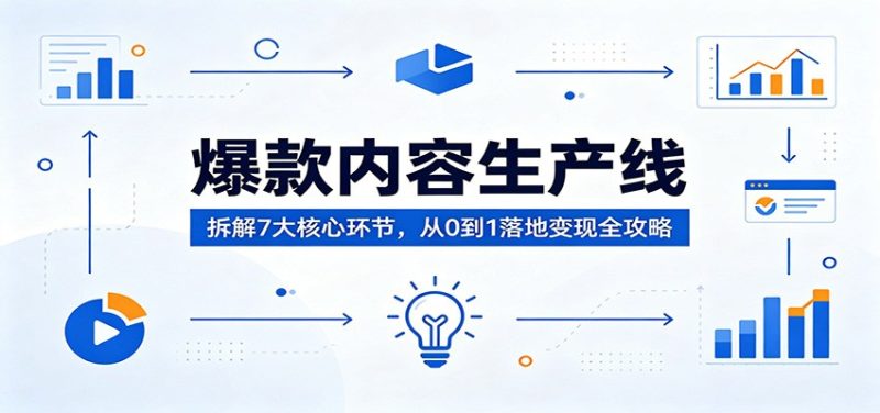 爆款内容生产线：拆解7大核心环节，从0到1落地变现全攻略 - 严选资源大全 - 严选资源大全