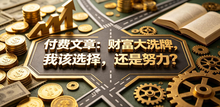 付费文章：财富大洗牌，我该选择，还是努力？ - 严选资源大全