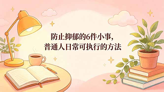 付费文章：防止抑郁的6件小事，普通人日常可执行的方法 - 严选资源大全