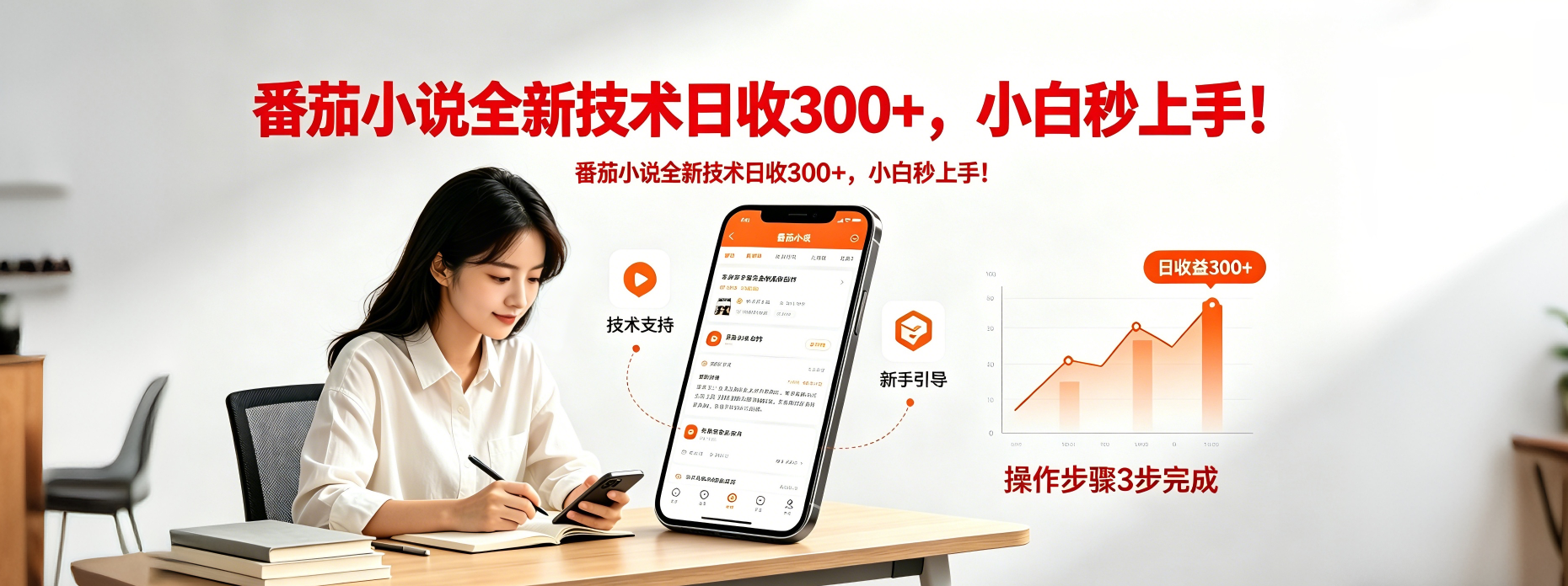 番茄小说全新技术全新玩法！无脑日收300+ - 严选资源大全