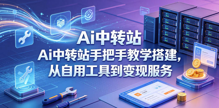 Ai中转站手把手教学搭建，从自用工具到变现服务 - 严选资源大全