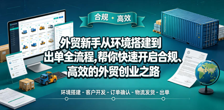 外贸新手从环境搭建到出单全流程，帮你快速开启合规、高效的外贸创业之路 - 严选资源大全